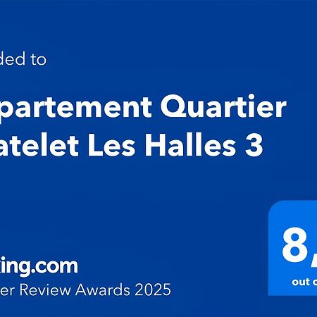 Appartement Quartier Chatelet Les Halles 3 Free Netflix Paris Bagian luar foto